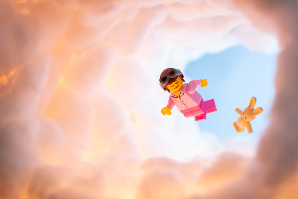 Brick Pic of the Day: Flying through cotton candy clouds