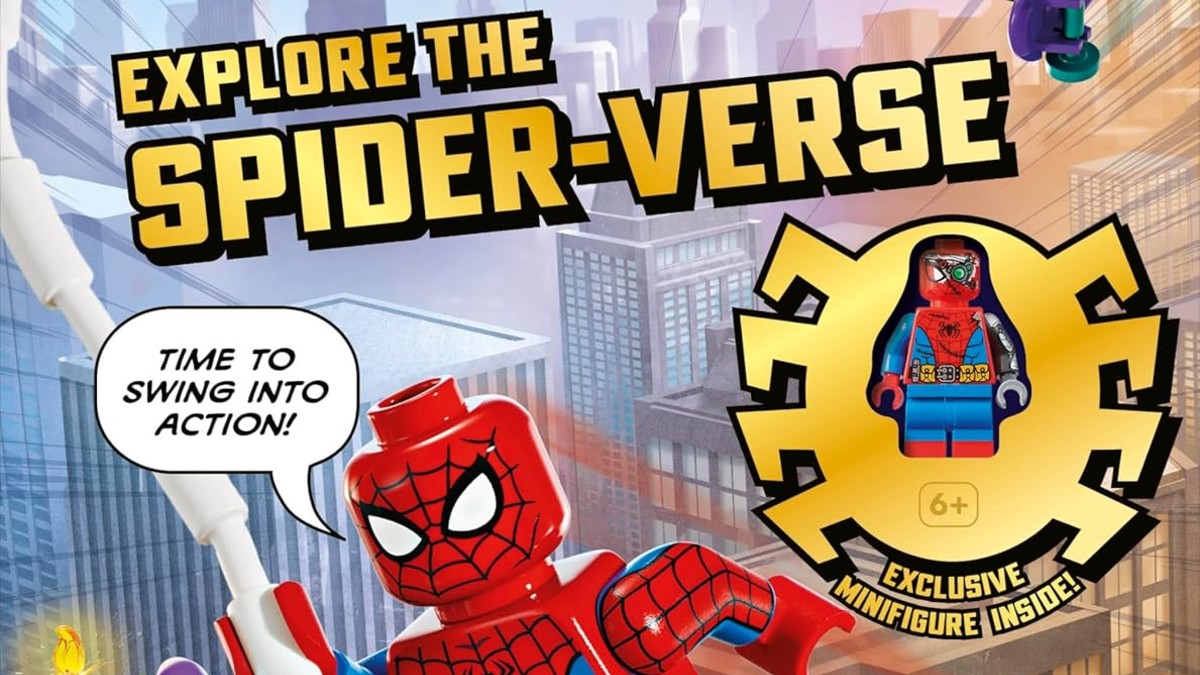 LEGO Marvel Spider-Verse book with exclusive minifigure out now