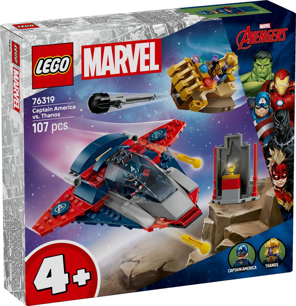 LEGO Marvel 76319 Captain America vs. Thanos box front