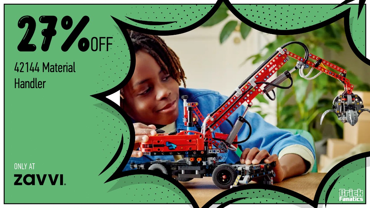Build up savings with 27% off LEGO Technic 42144 Material Handler