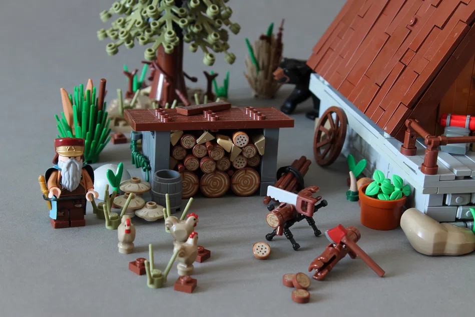 LEGO Ideas A frame Cabin outside 2