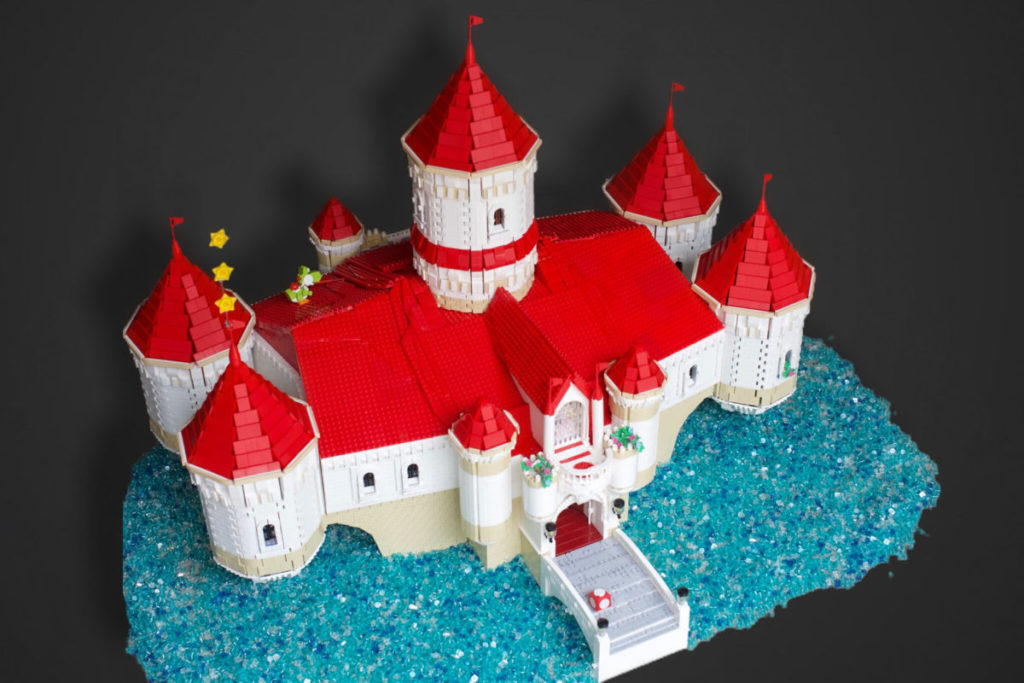 LEGO Super Mario Peachs Castle Eurobricks build 3 1024x683