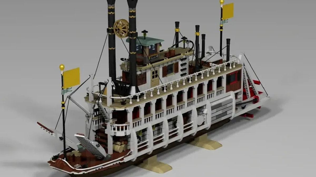 Western River Steamboat LEGO Ideas project sails to 10,000 votes