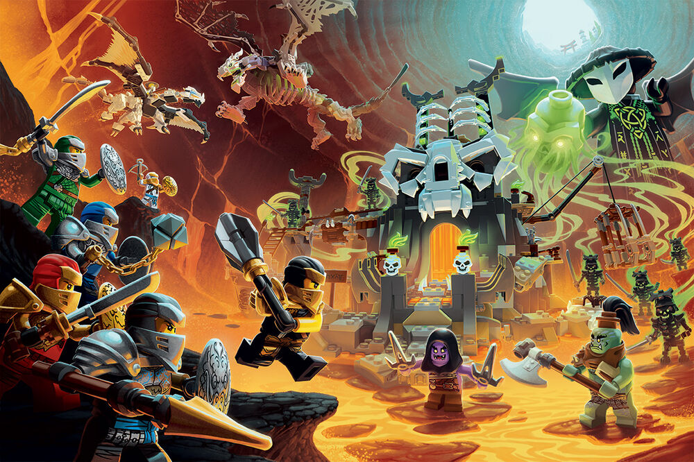 LEGO NINJAGO Master of the Mountain board game art