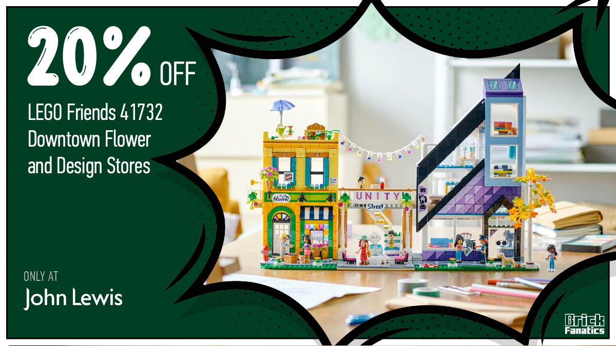 Head to John Lewis for 20% off 2023 release 41732 Downtown Flower and Design Stores
