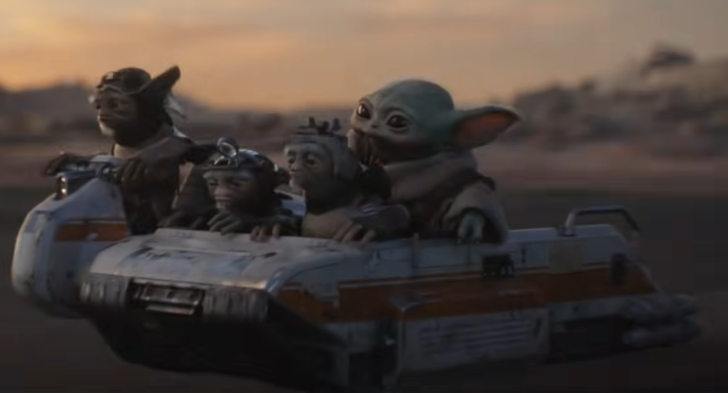 mandalorian and grogu anzellan speeder
