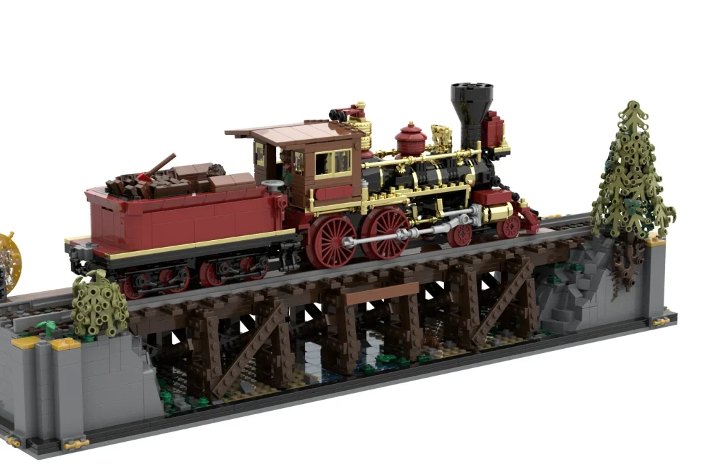 LEGO Ideas 1800s Railroading Bridges and Engines 7 1024x683