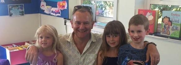 Hugh Bonneville makes LEGO brick donation