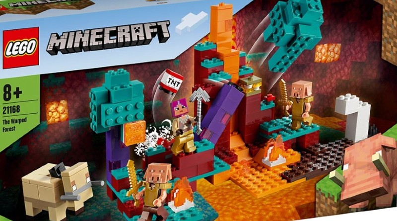 First look at LEGO Minecraft 21168 The Warped Forest