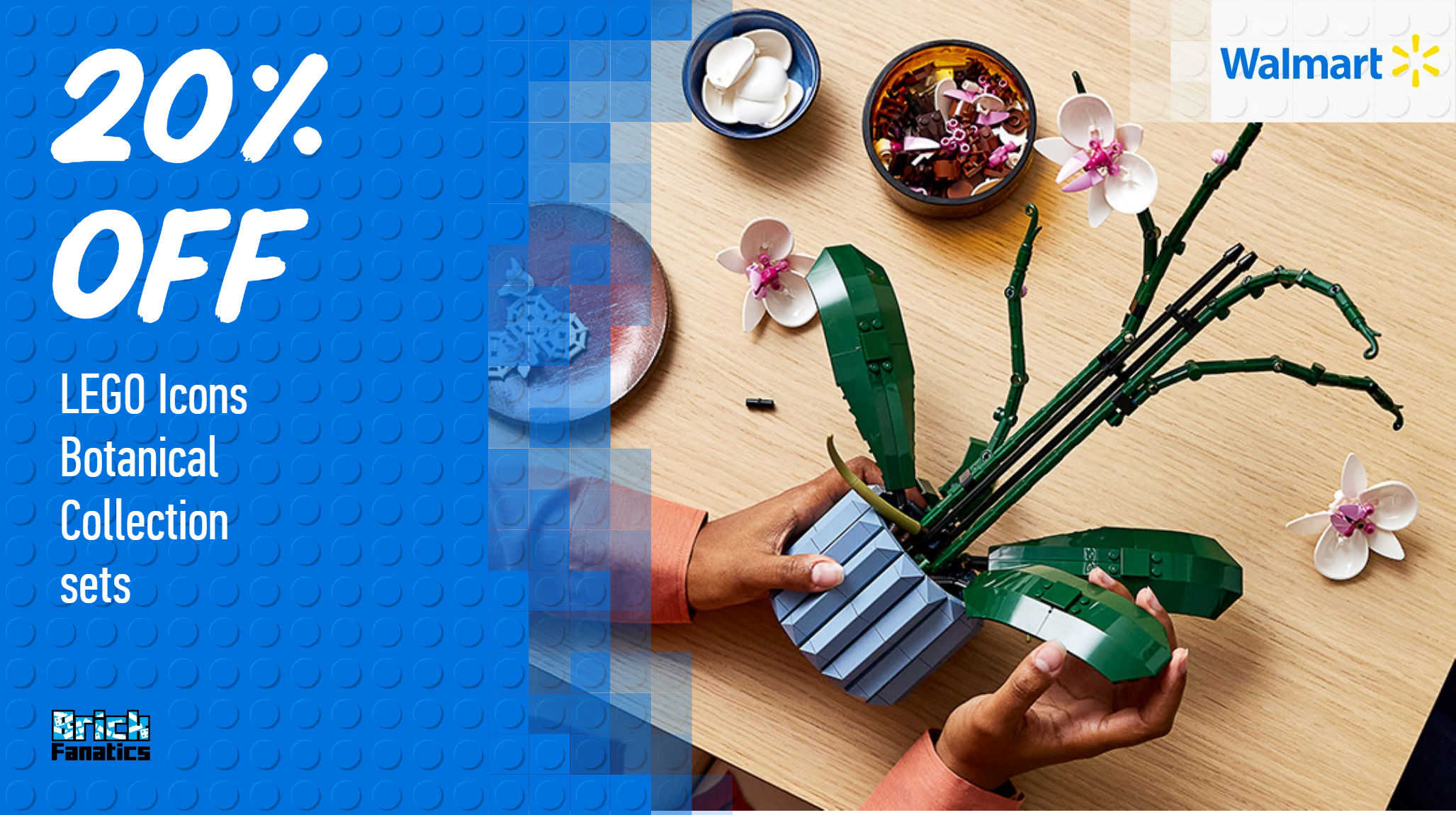 Trio of LEGO Icons Botanical Collection sets discounted at Walmart