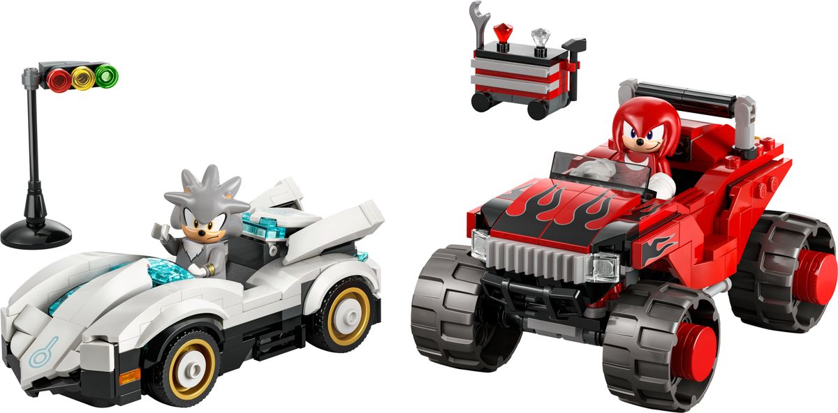 LEGO Sonic the Hedgehog 77118 Silvers Car vs. Knuckles Monster Truck 2