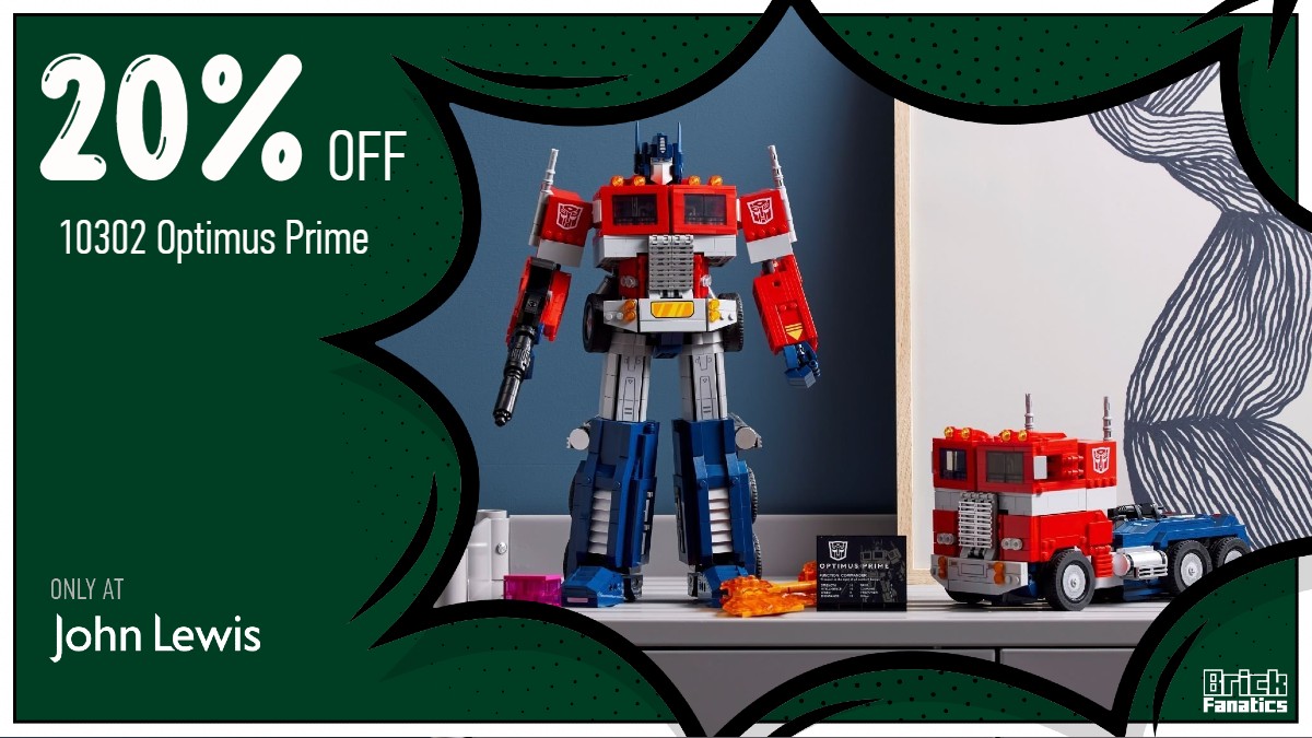 Gear up for a huge 20% off LEGO Icons 10302 Optimus Prime
