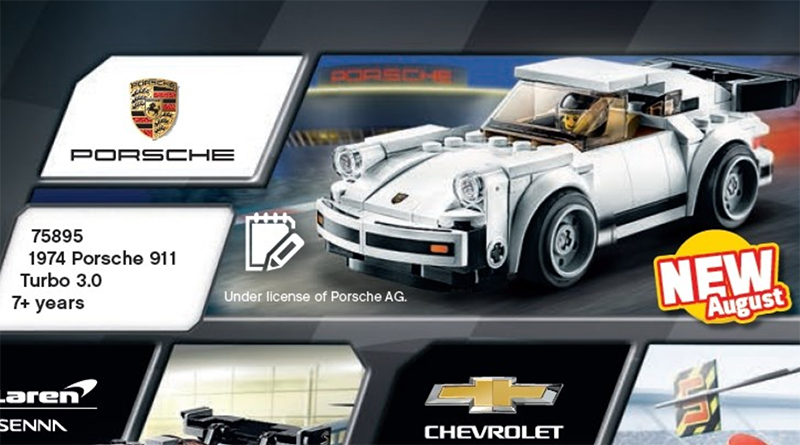 LEGO Speed Champions 75895 1974 Porsche 911 Turbo 3.0 coming in August