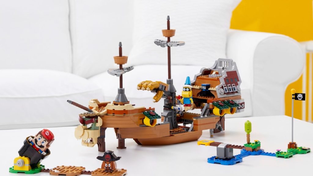 LEGO Super Mario 71391 Bowsers Airship Expansion Set lifestyle resized featured 1024x576