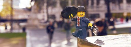 Meet Lester,  London LEGO Store mascot