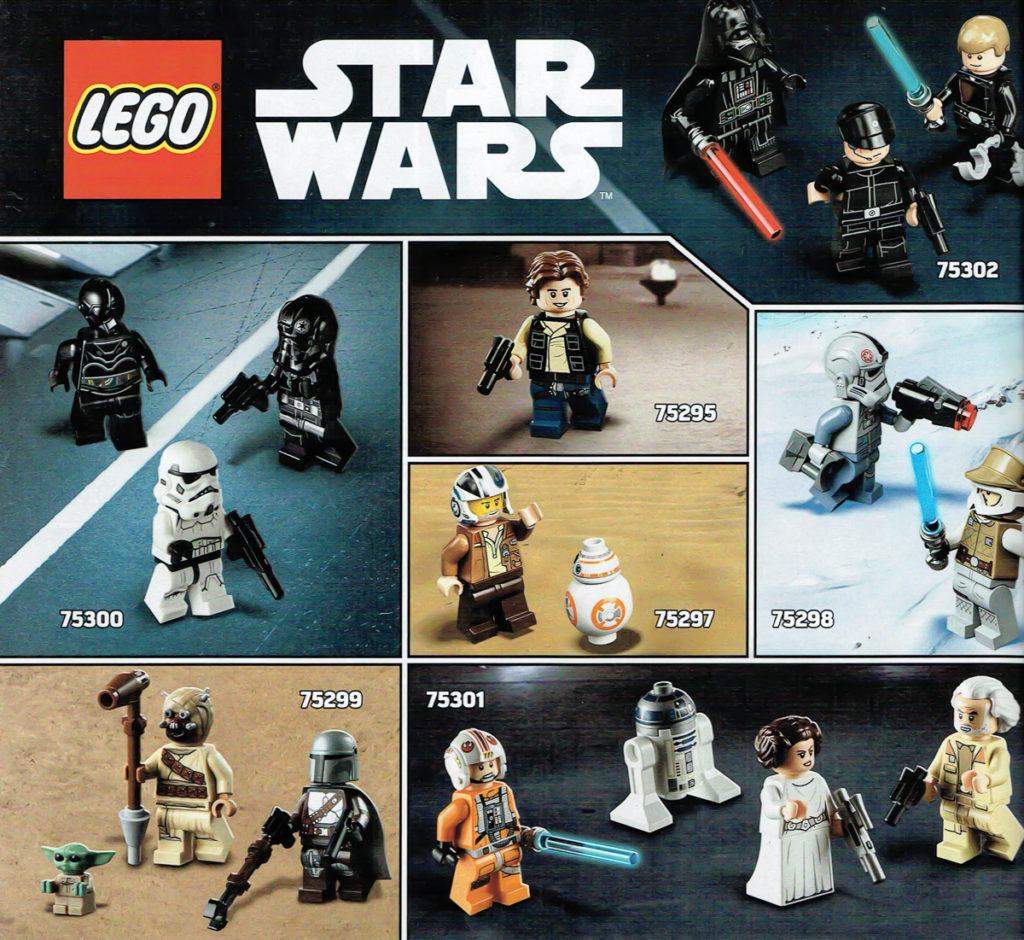 LEGO Star Wars 2021 minifigures spread