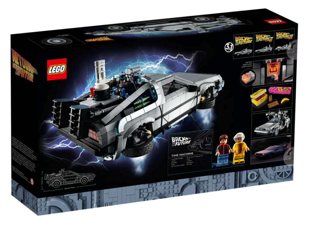 LEGO 10300 DeLorean Time Machine box back 1024x747