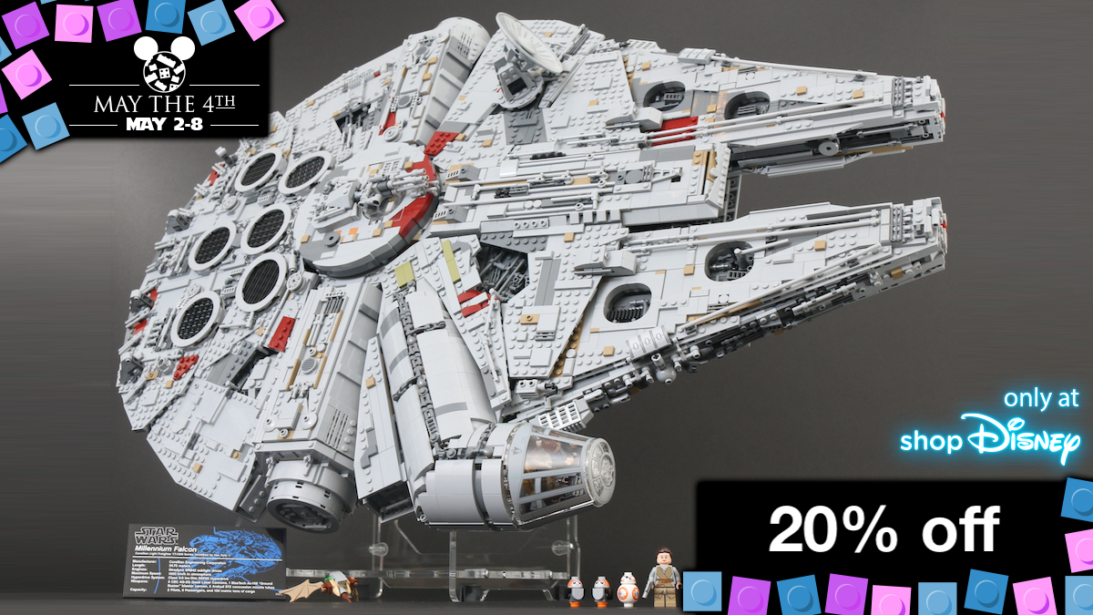 20% off 75192 Millennium Falcon in shopDisney LEGO sale
