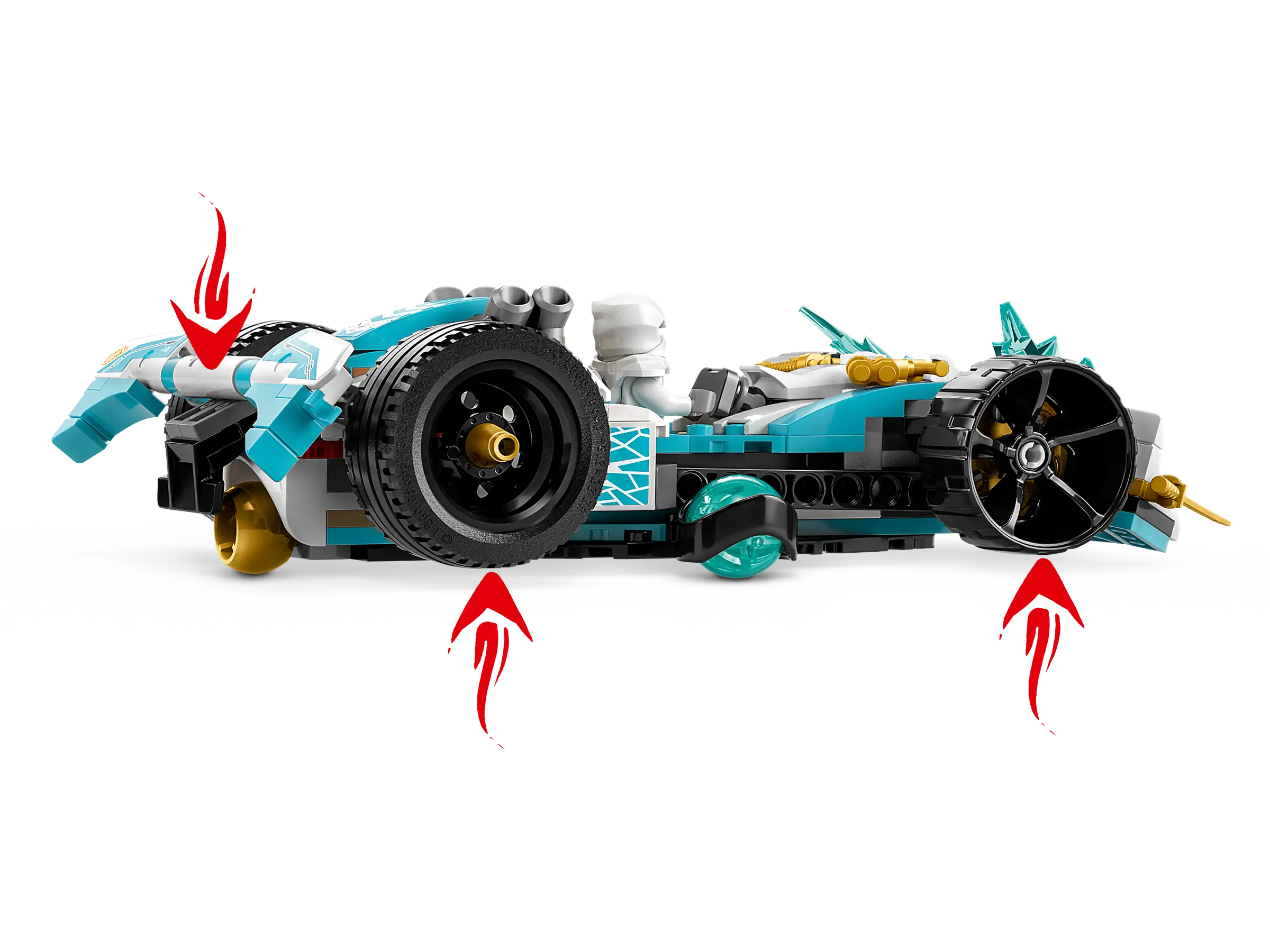 LEGO NINJAGO 71791 Zanes Dragon Power Spinjitzu Race Car 4