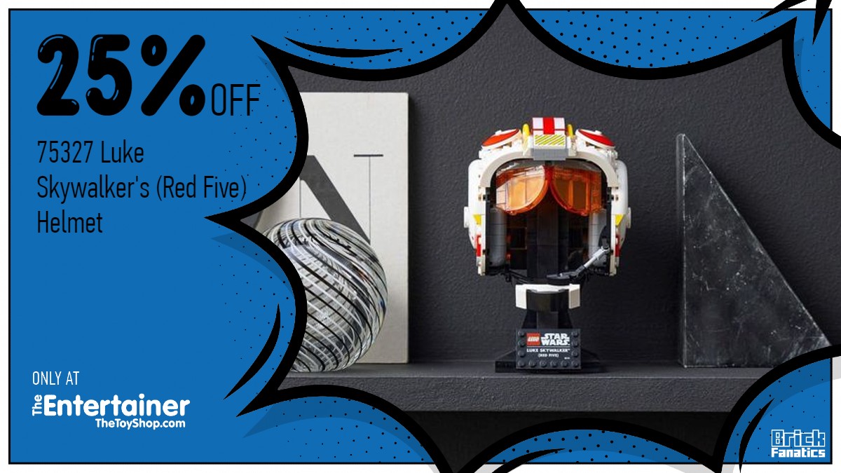 Score a massive 25% off LEGO Star Wars 75327 Luke Skywalker (Red Five) Helmet 