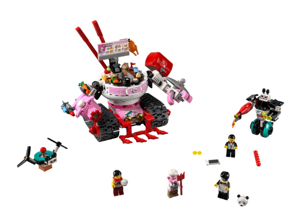 LEGO 80026 Pigsys Noodle Tank contents