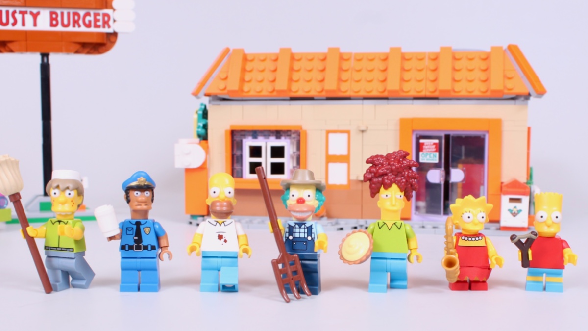 LEGO Icons 10352 The Simpsons: Krusty Burger minifigures review