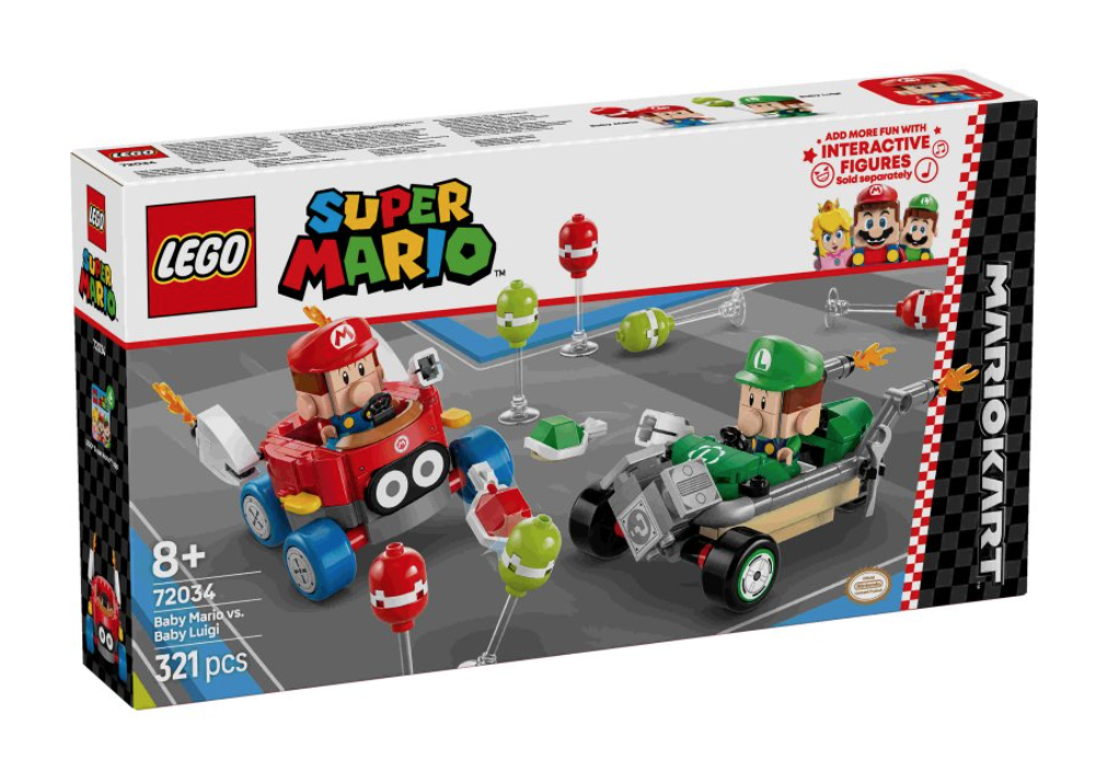LEGO Mario Kart 72034 Baby Mario vs. Baby Luigi box front