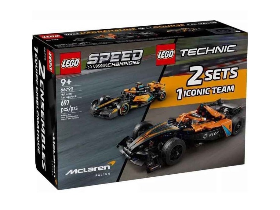 LEGO Speed Champions and Technic 66792 McLaren Racing Pack box front