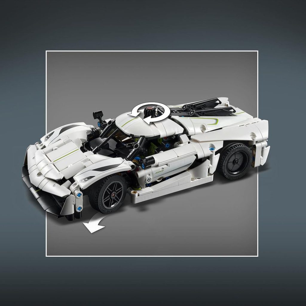 LEGO Technic 42184 Koenigsegg Jesko Absolut White Hypercar 5 1024x1024