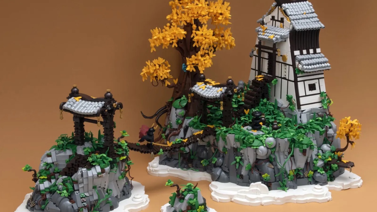 Golden Clifftop Temple climbs to 10K supporters on LEGO Ideas