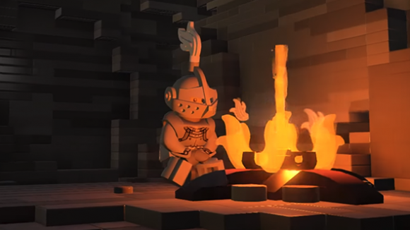 Dark Souls recreated in LEGO Worlds