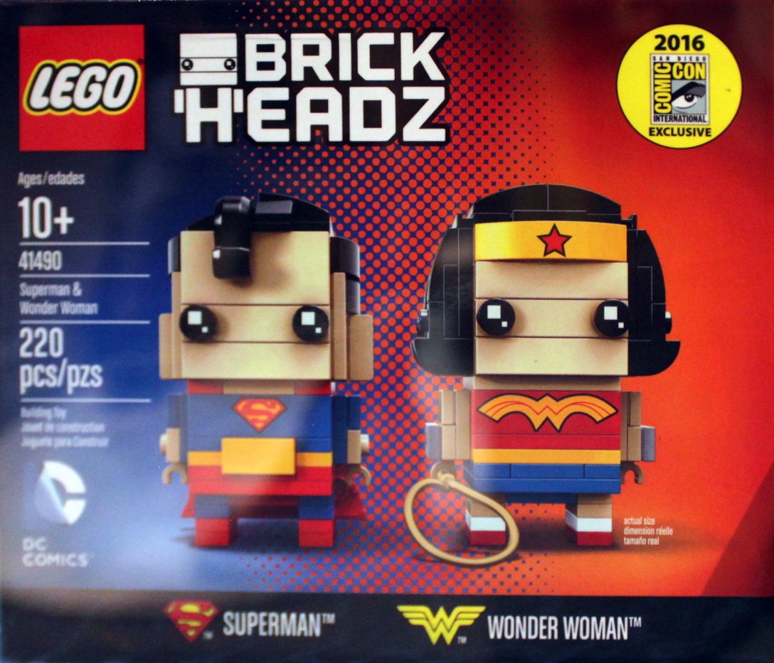 41490 Superman Wonder Woman Brickheadz