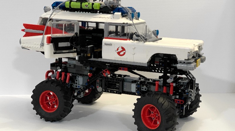 This LEGO 10274 Ghostbusters ECTO-1 remix is a monster of a build