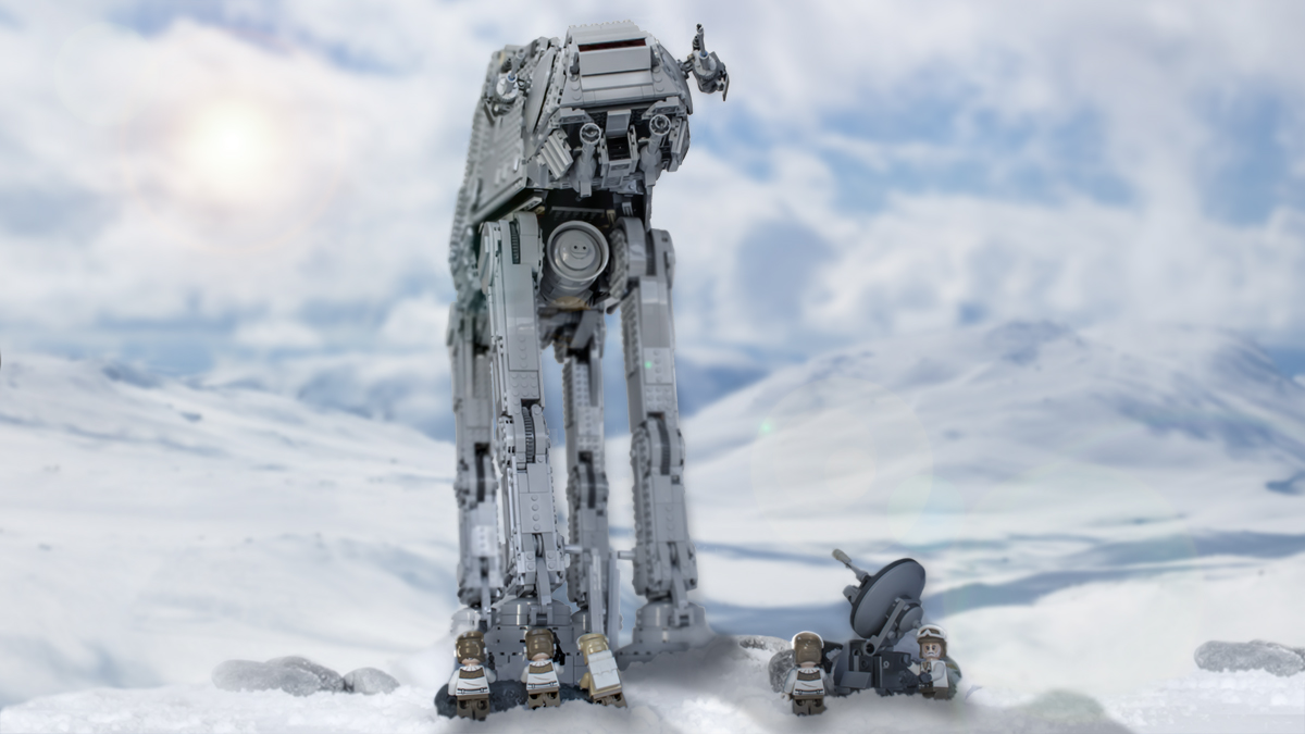 LEGO Star Wars 75313 AT-AT is bigger than the models used during filming