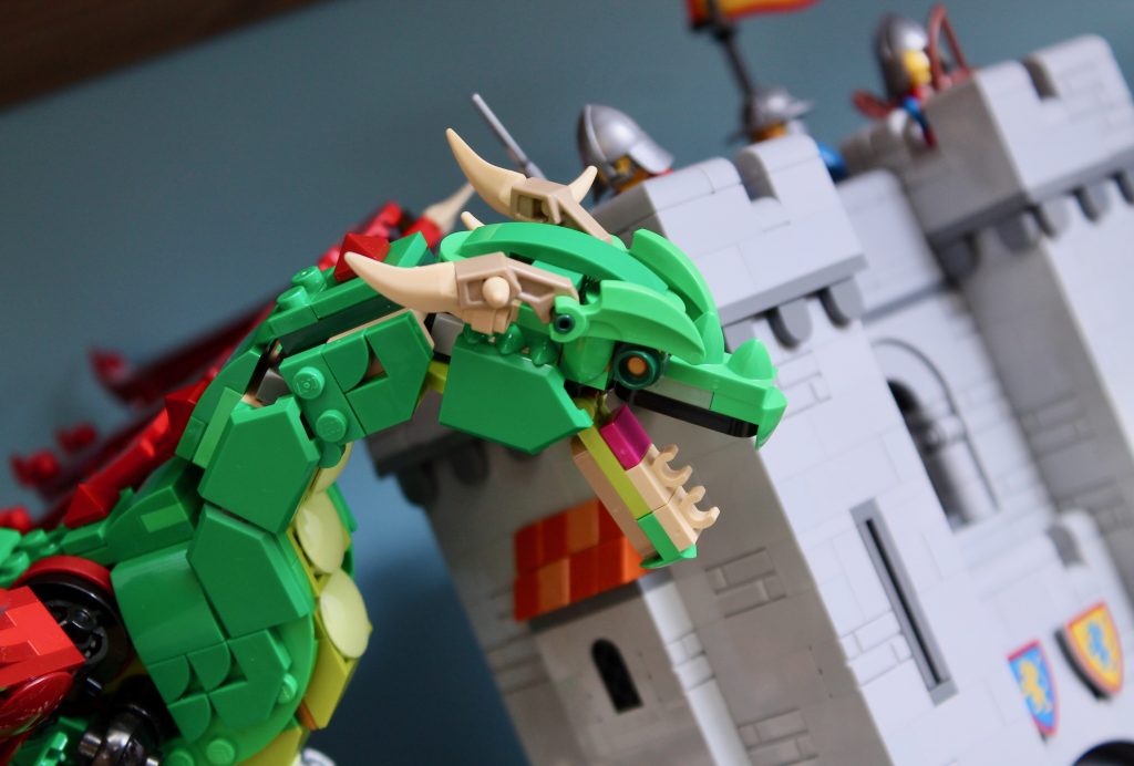 LEGO Creator 3 in 1 31161 Medieval Dragon 10305 Lion Knights Castle comparison 4 1024x692
