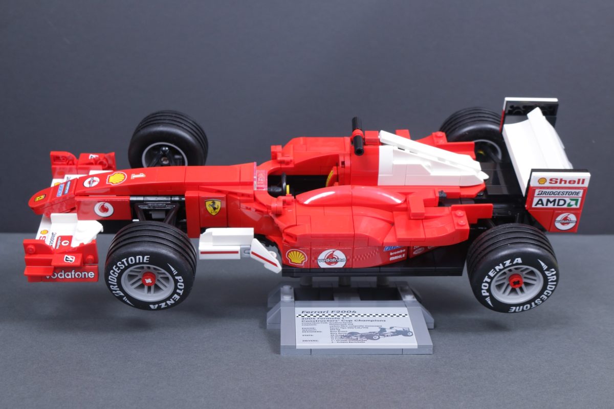 LEGO Icons Ferrari 11375 F2004 Michael Schumacher review 4 1200x800