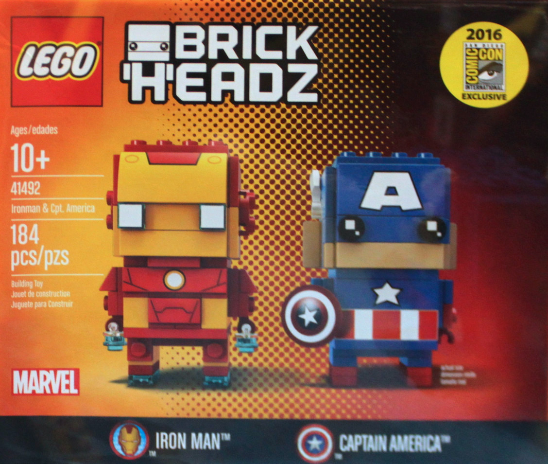 41492 Iron Man Captain America Brickheadz