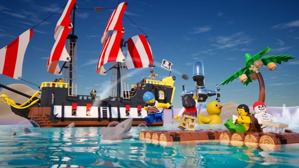 LEGO Fortnite raft survival key art featured 1024x576