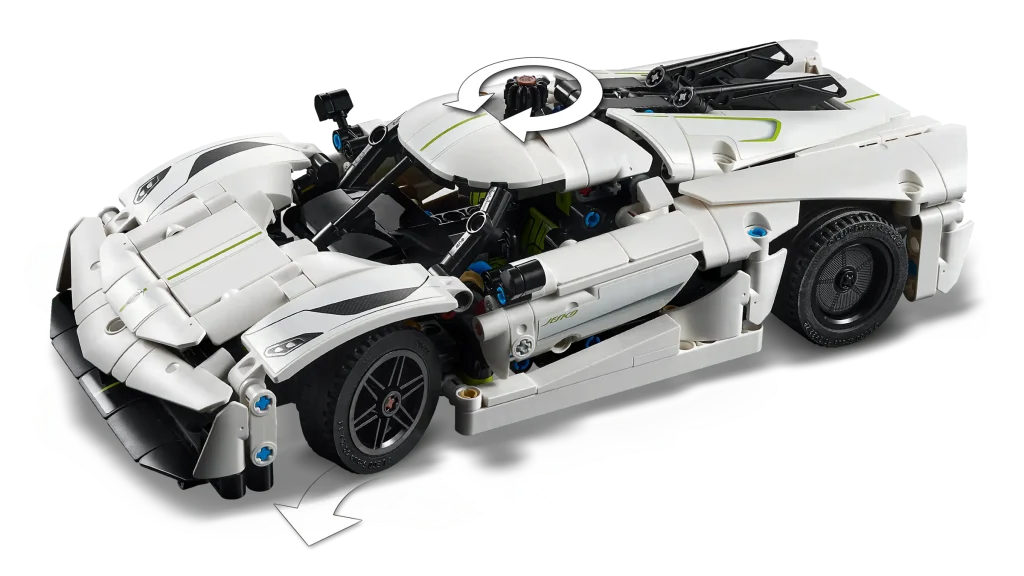 LEGO Technic 42184 Koenigsegg Jesko Absolut White Hypercar 17 1024x576